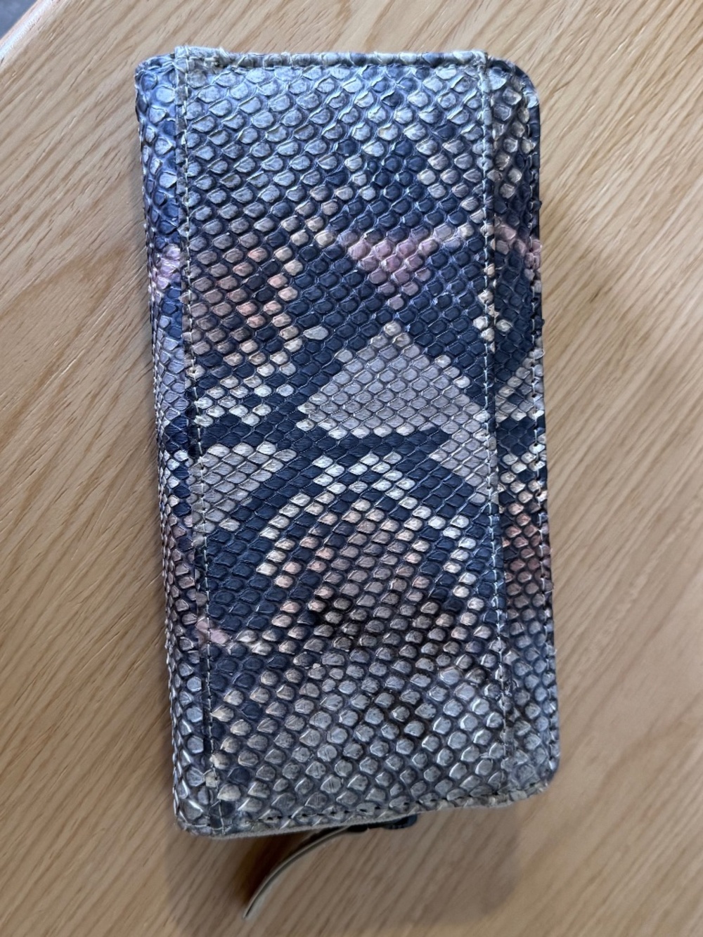 Lucchese Python Long Zip Wallet - Picture 2 of 5